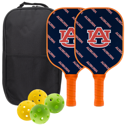 Auburn Tigers Pickleball Paddle Set