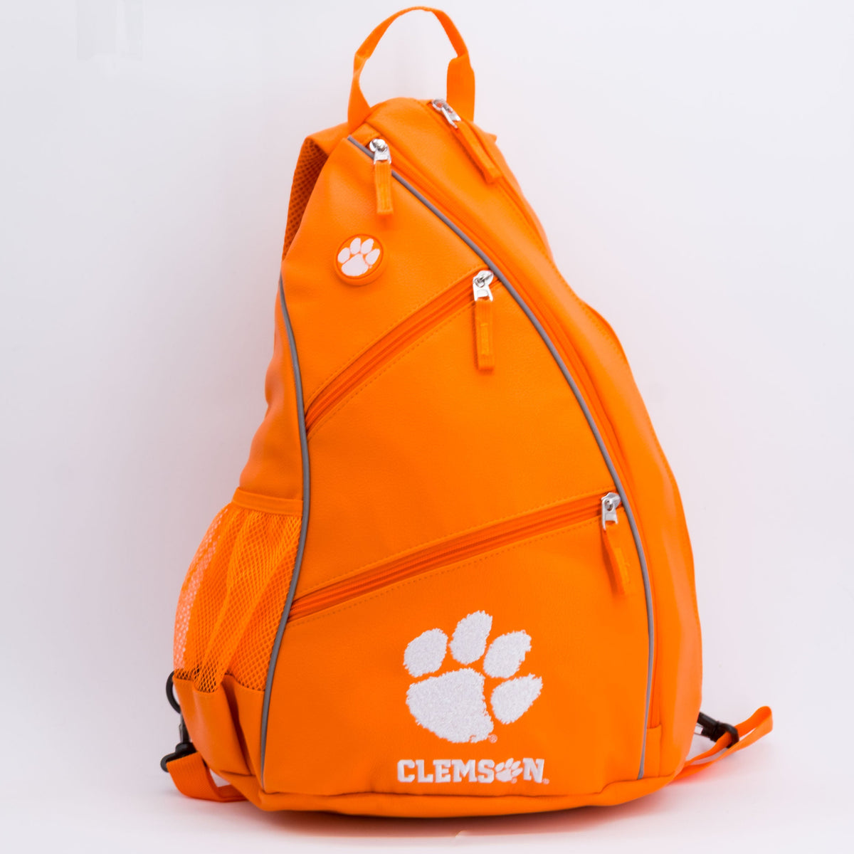 Clemson Tigers PU Leather Backpack