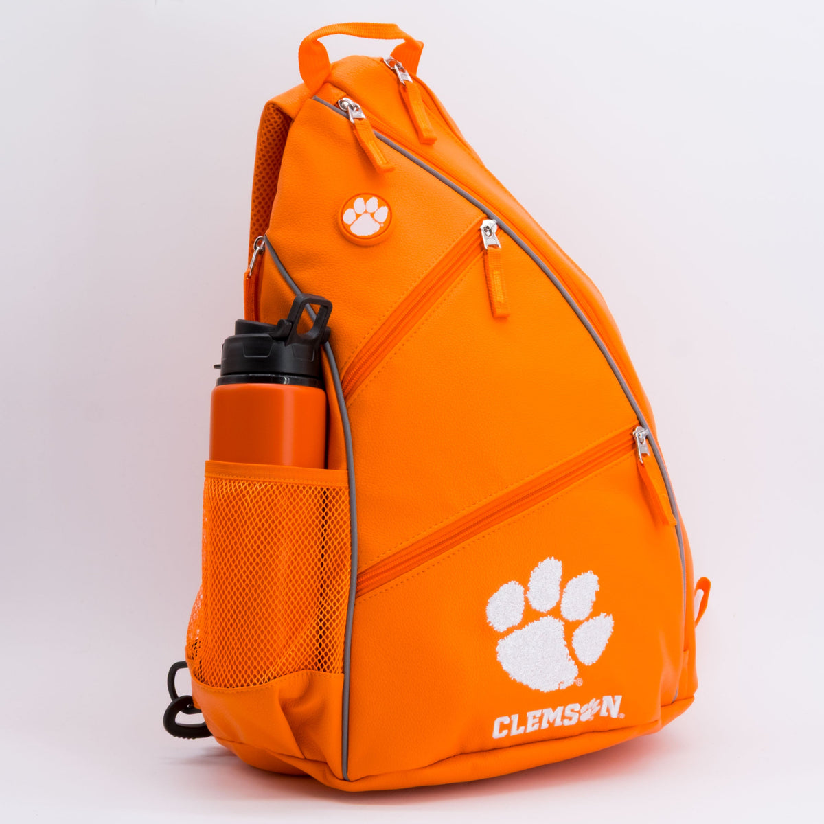 Clemson Tigers PU Leather Backpack