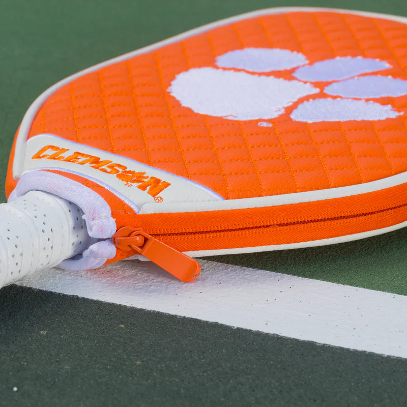 Clemson Tigers Premium Quilted Pickleball Paddle Cover