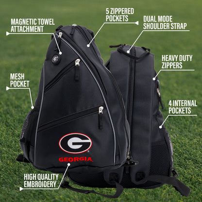 Georgia Bulldogs PU Leather Backpack