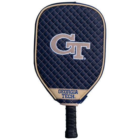 Georgia Tech Yellow Jackets Premium Quilted Pickleball Paddle Cover