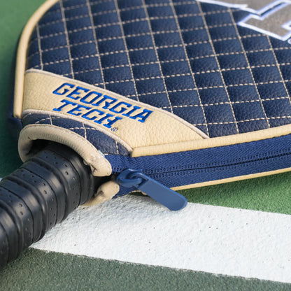 Georgia Tech Yellow Jackets Premium Quilted Pickleball Paddle Cover