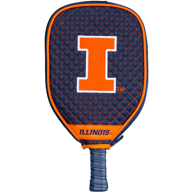 Illinois Fighting Illini Premium Quilted Pickleball Paddle Cover