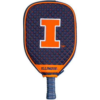 Illinois Fighting Illini Premium Quilted Pickleball Paddle Cover