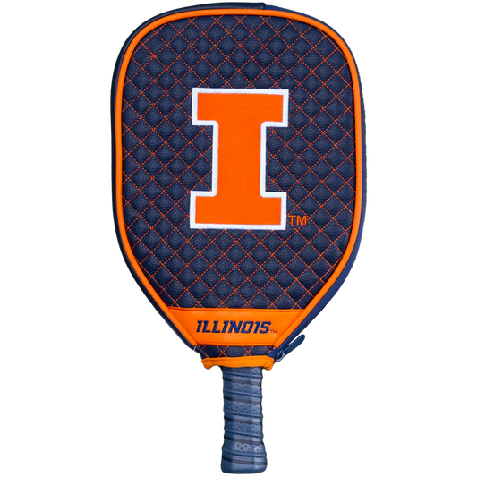 Illinois Fighting Illini Premium Quilted Pickleball Paddle Cover