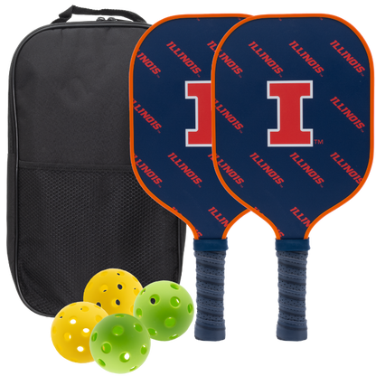 Illinois Fighting Illini Pickleball Paddle Set