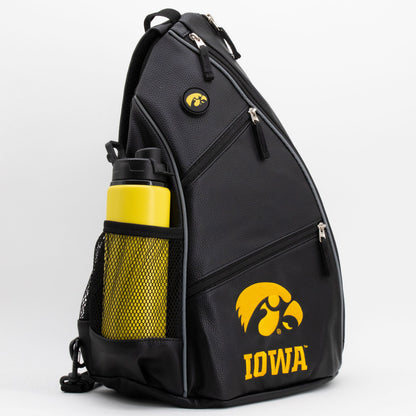 Iowa Hawkeyes PU Leather Backpack