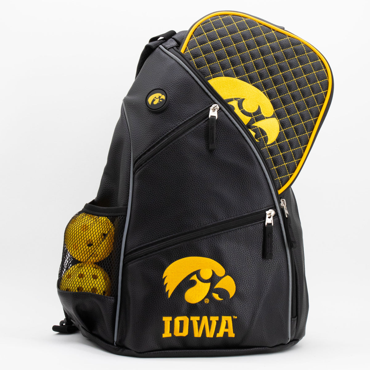 Iowa Hawkeyes PU Leather Backpack