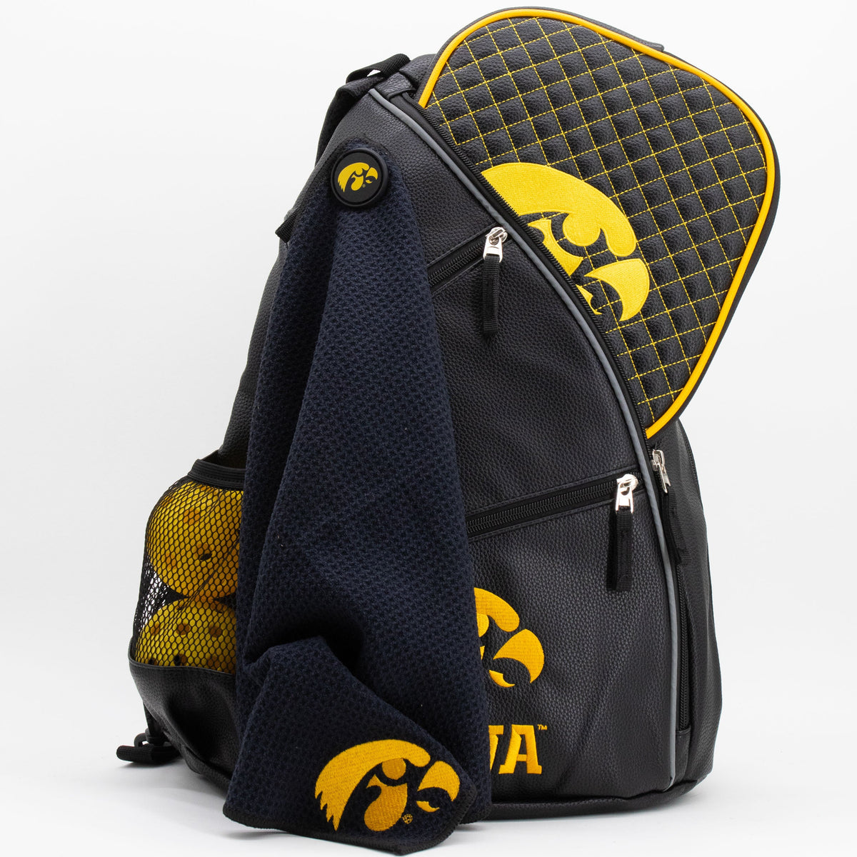 Iowa Hawkeyes PU Leather Backpack