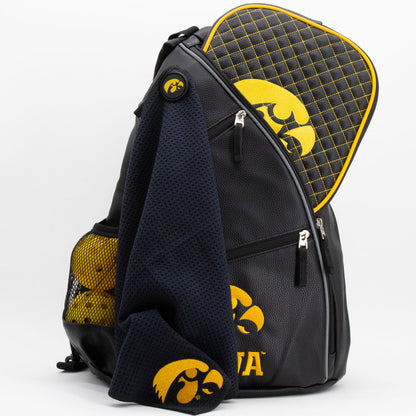 Iowa Hawkeyes PU Leather Backpack