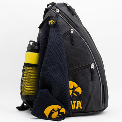 Iowa Hawkeyes PU Leather Backpack