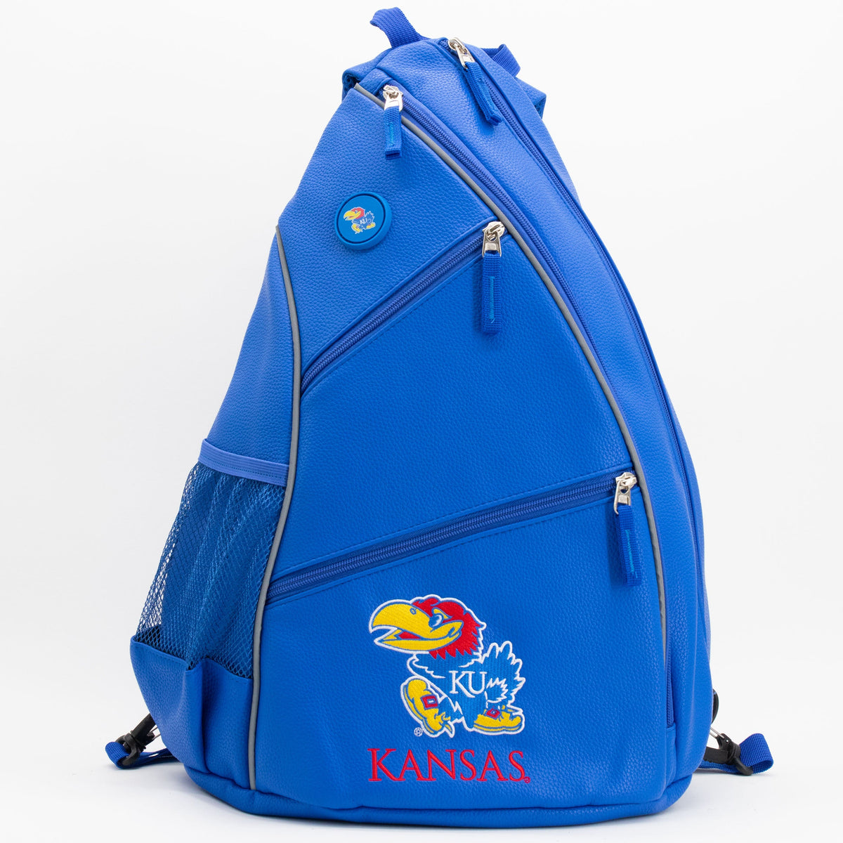 Kansas Jayhawks PU Leather Backpack