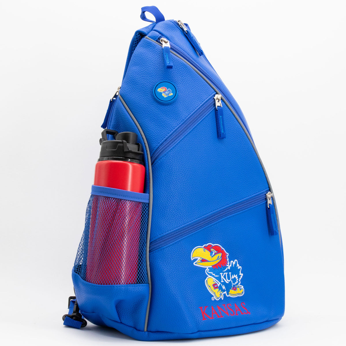Kansas Jayhawks PU Leather Backpack