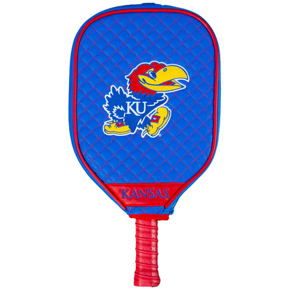 Kansas Jayhawks Premium Quilted Pickleball Paddle Cover