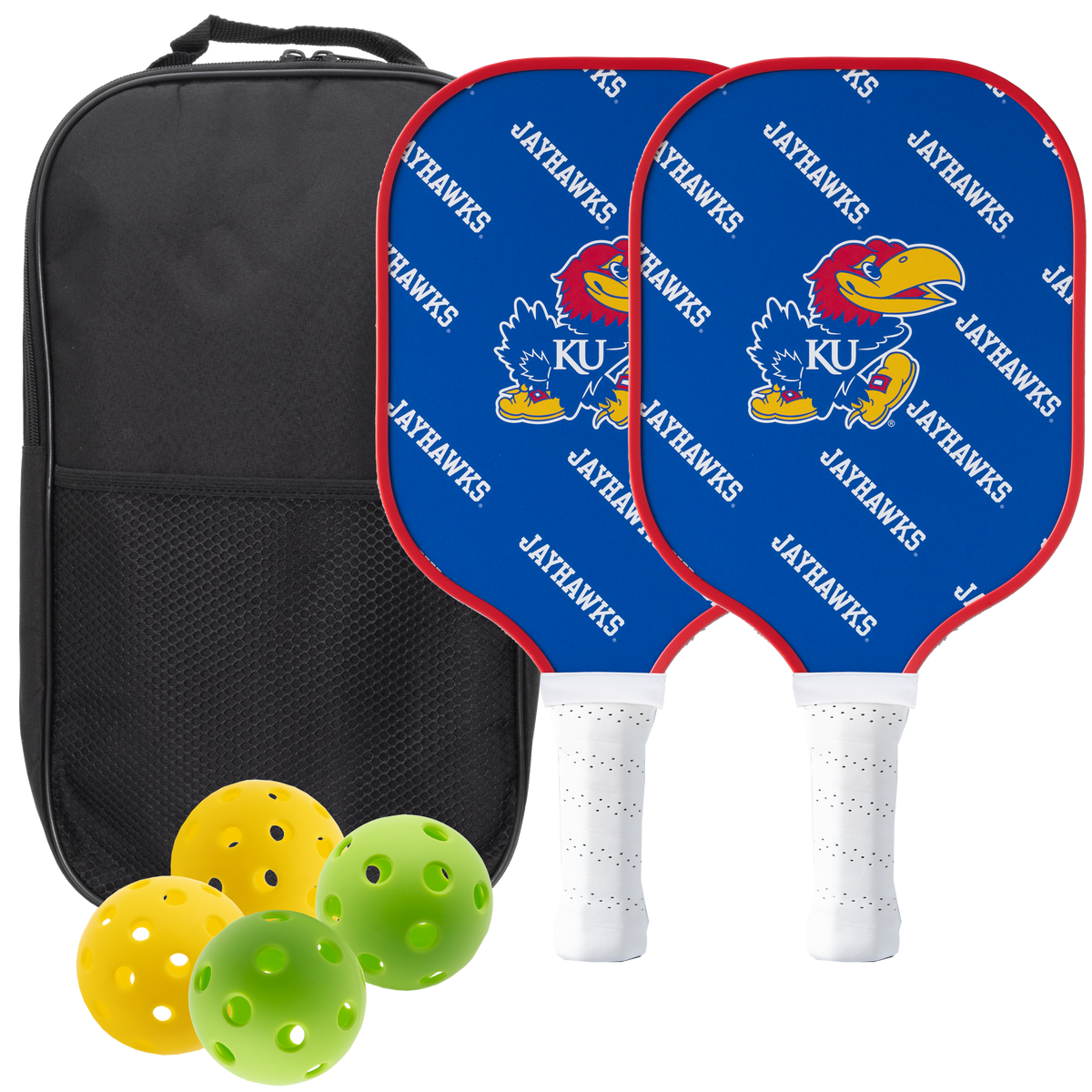 Kansas Jayhawks Pickleball Paddle Set