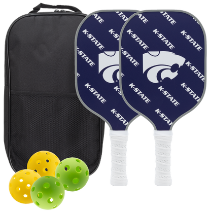 Kansas State Wildcats Pickleball Paddle Set