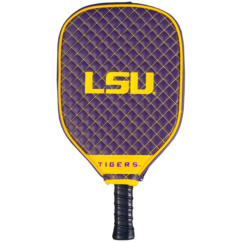 LSU Tigers Premium Quilted Pickleball Paddle Cover