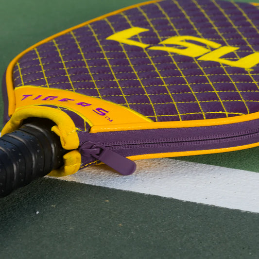 LSU Tigers Premium Quilted Pickleball Paddle Cover