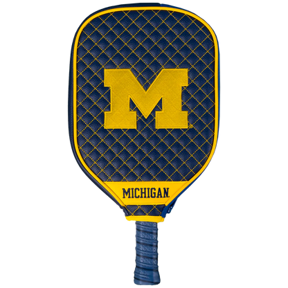 Michigan Wolverines Premium Quilted Pickleball Paddle Cover
