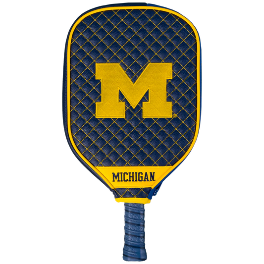 Michigan Wolverines Premium Quilted Pickleball Paddle Cover