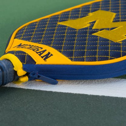 Michigan Wolverines Premium Quilted Pickleball Paddle Cover