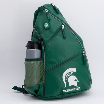 Michigan State Spartans PU Leather Backpack