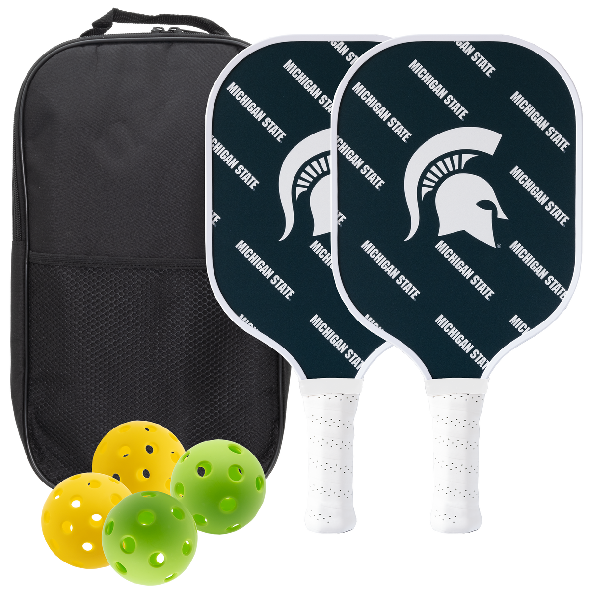Michigan State Spartans Pickleball Paddle Set