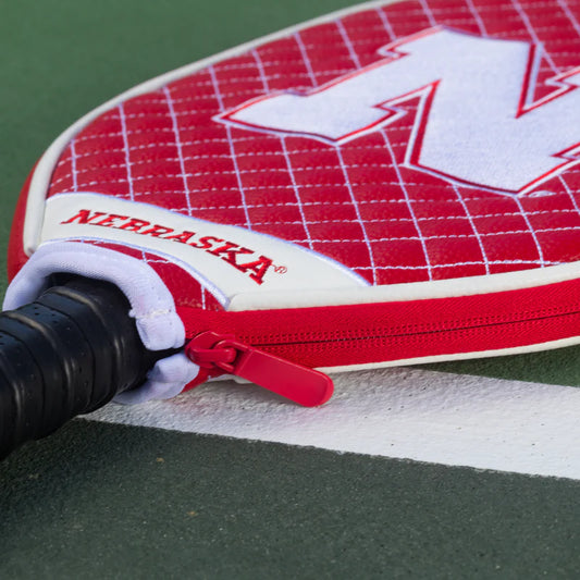 Nebraska Cornhuskers Premium Quilted Pickleball Paddle Cover