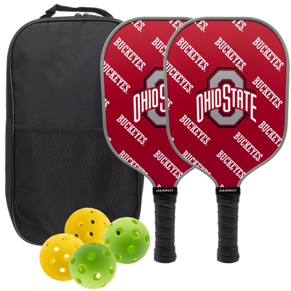 Ohio State Buckeyes Pickleball Paddle Set