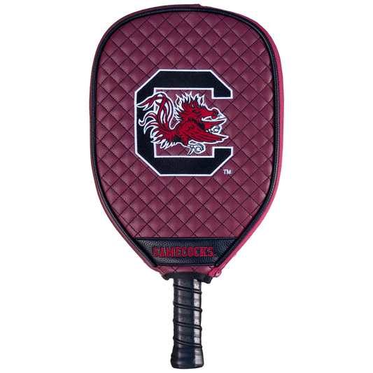 South Carolina Gamecocks Premium Quilted Pickleball Paddle Cover