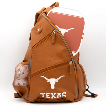 Texas Longhorns PU Leather Backpack