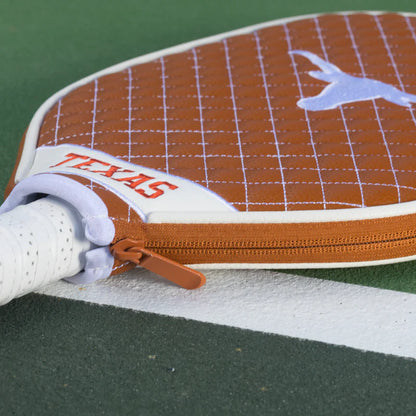 Texas Longhorns Premium Quilted Pickleball Paddle Cover
