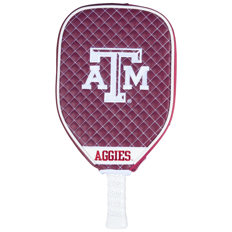 Texas A&M Aggies Premium Quilted Pickleball Paddle Cover