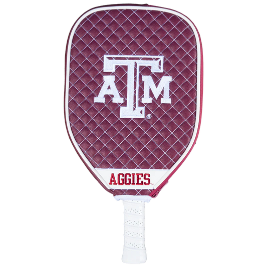 Texas A&M Aggies Premium Quilted Pickleball Paddle Cover