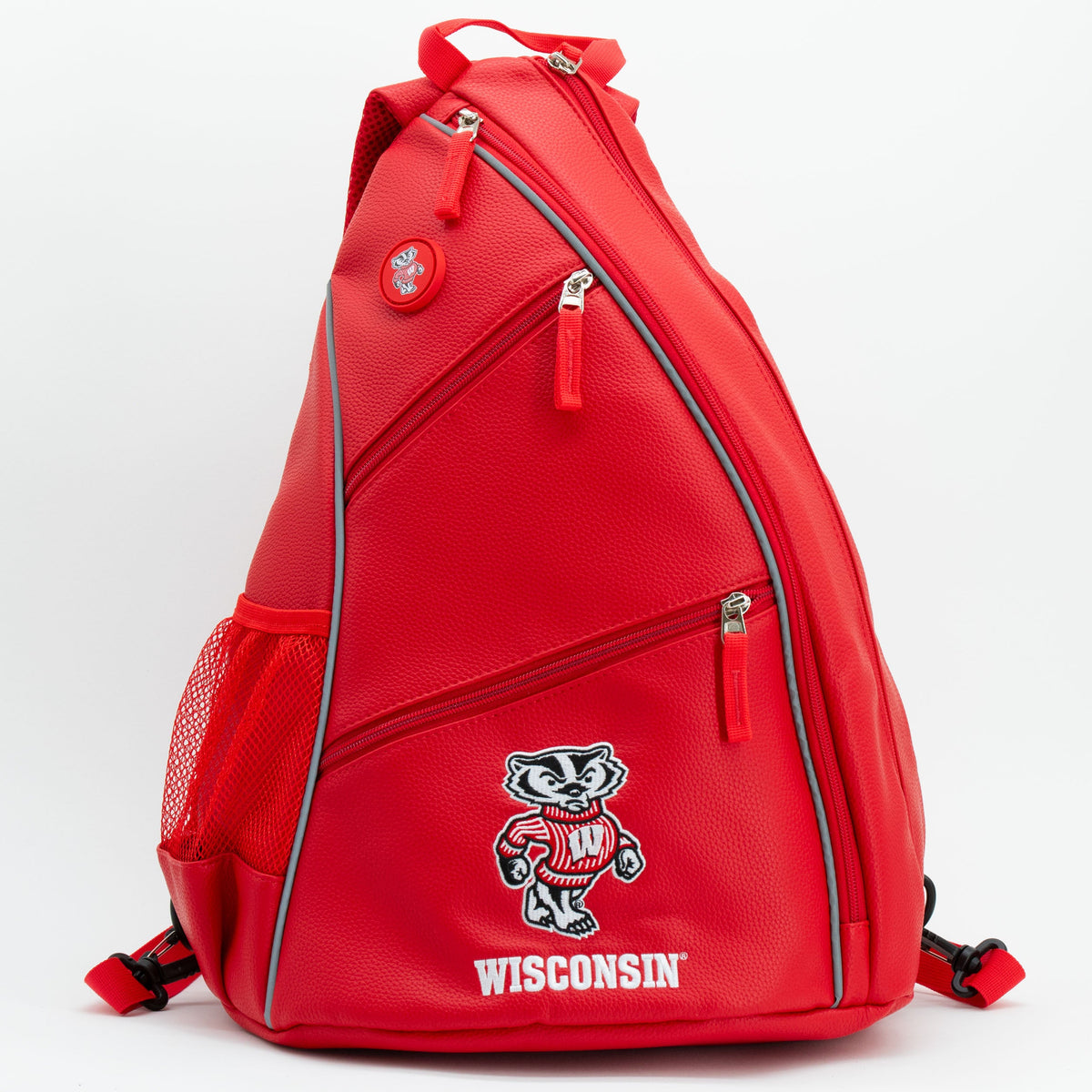 Wisconsin Badgers PU Leather Backpack