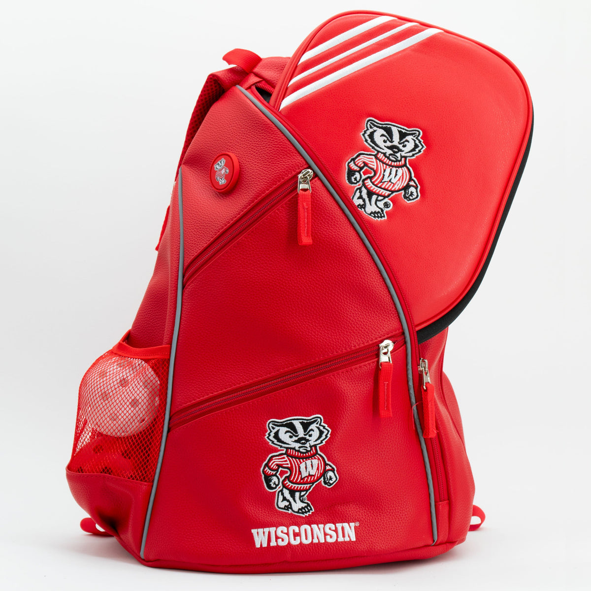 Wisconsin Badgers PU Leather Backpack