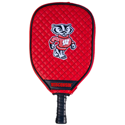 Wisconsin Badgers Premium Quilted Pickleball Paddle Cover