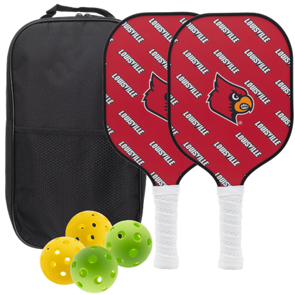 Louisville Cardinals Pickleball Paddle Set