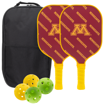 Minnesota Golden Gophers Pickleball Paddle Set