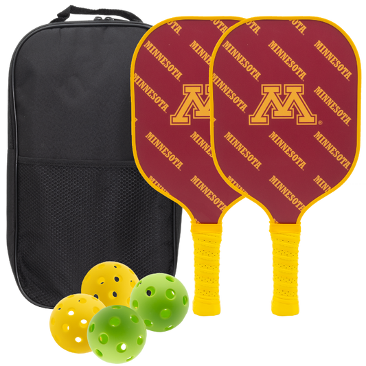 Minnesota Golden Gophers Pickleball Paddle Set