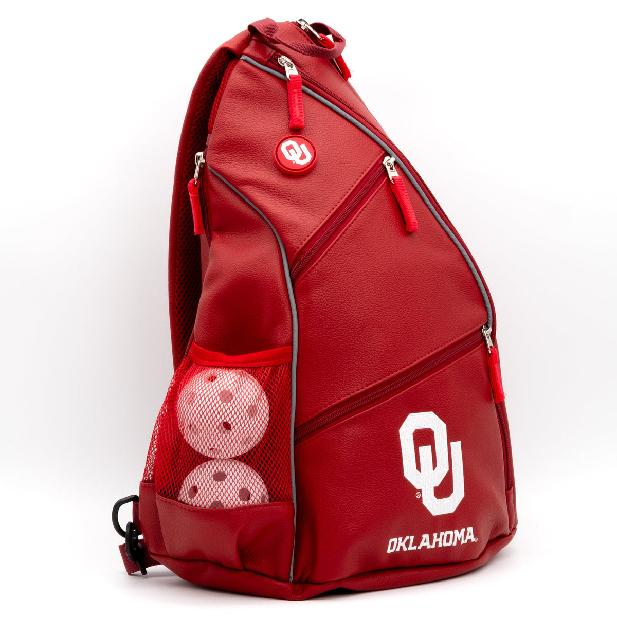 Oklahoma Sooners PU Leather Backpack