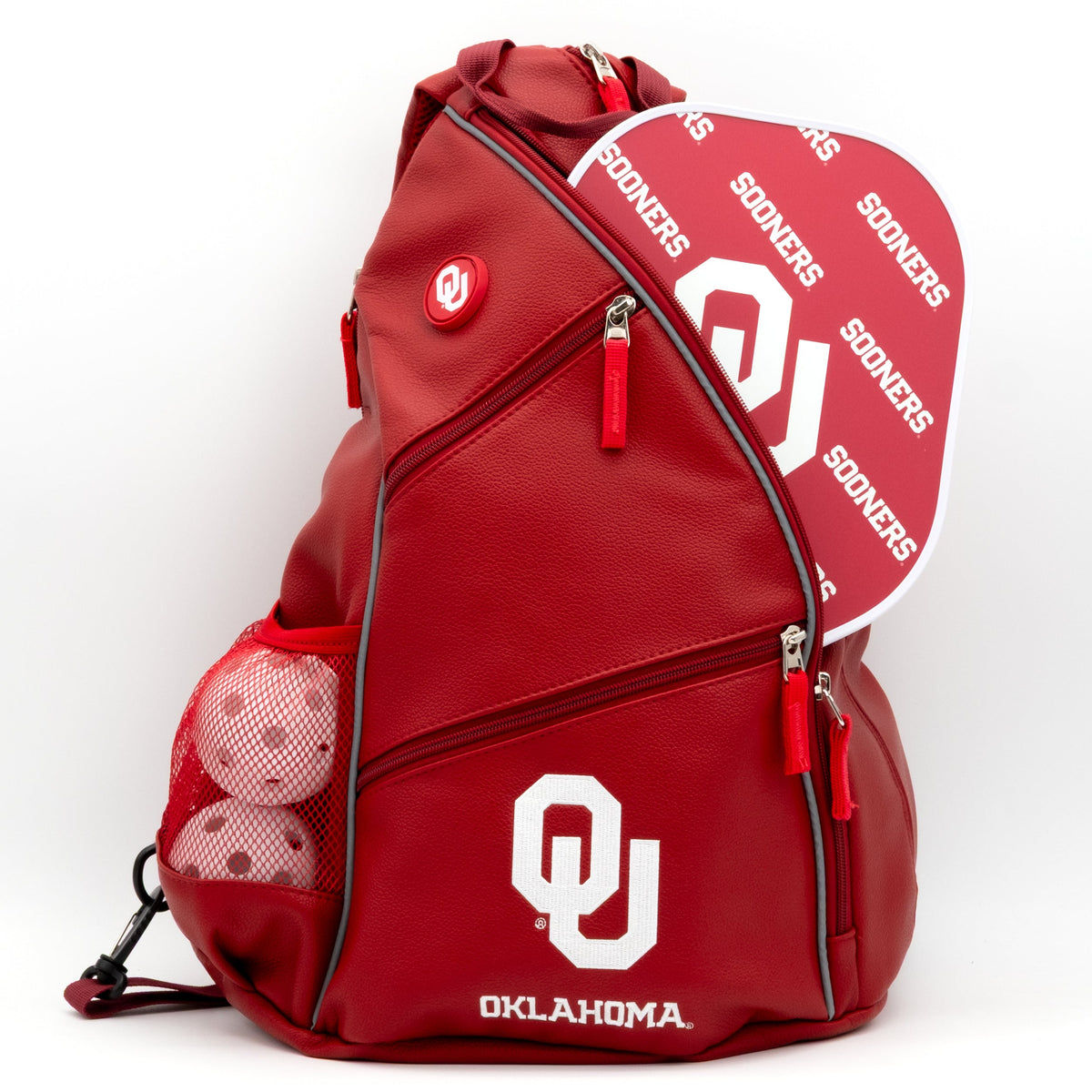 Oklahoma Sooners PU Leather Backpack
