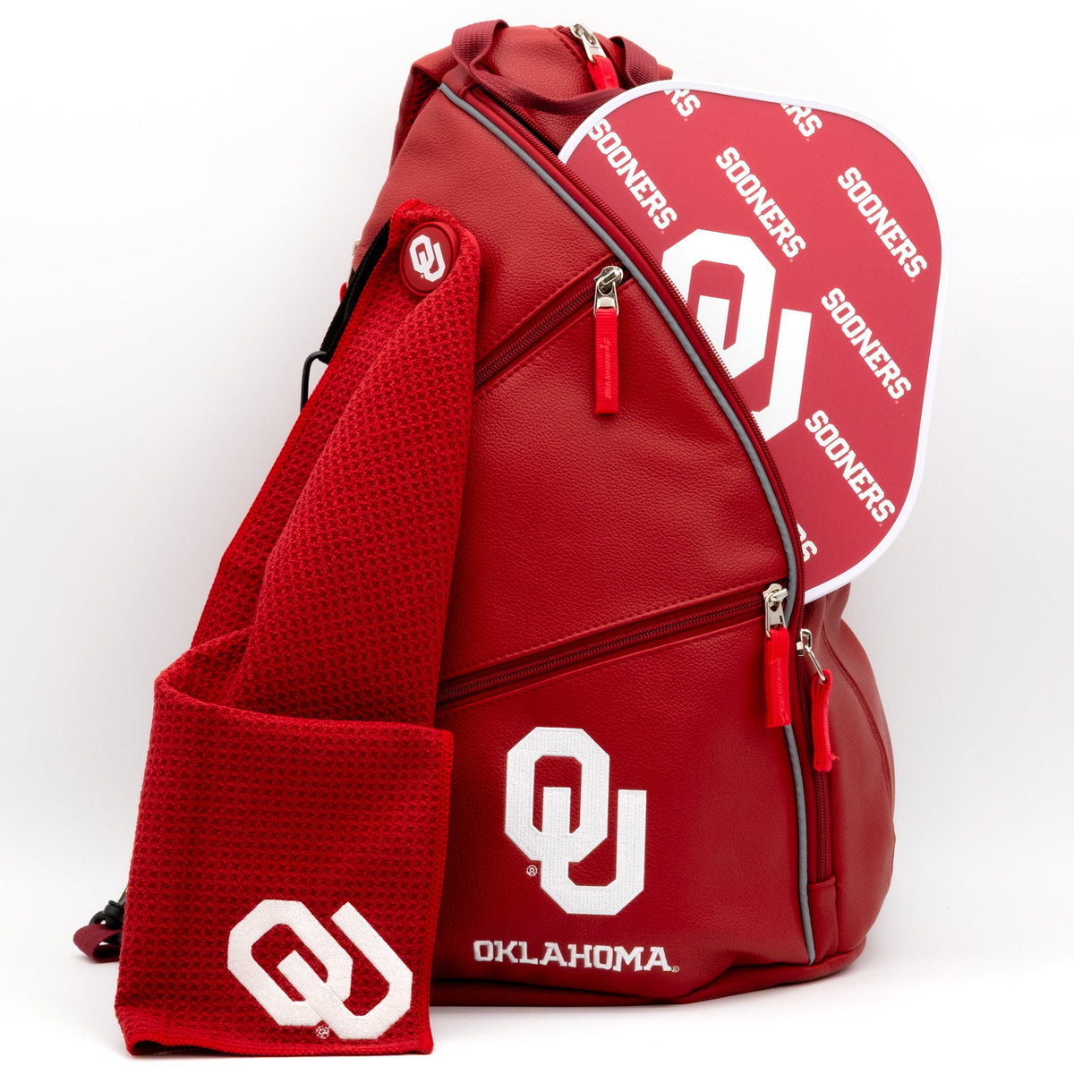 Oklahoma Sooners PU Leather Backpack