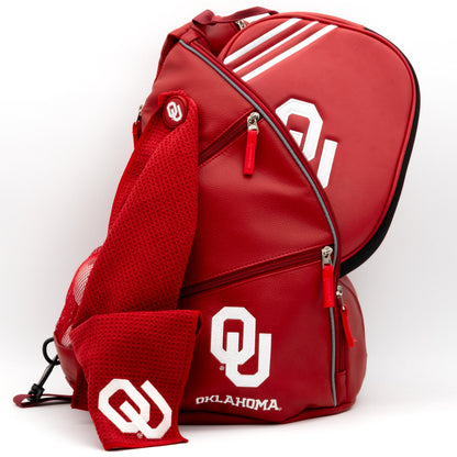 Oklahoma Sooners PU Leather Backpack