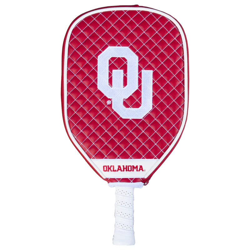 Oklahoma Sooners Premium Quilted Pickleball Paddle Cover