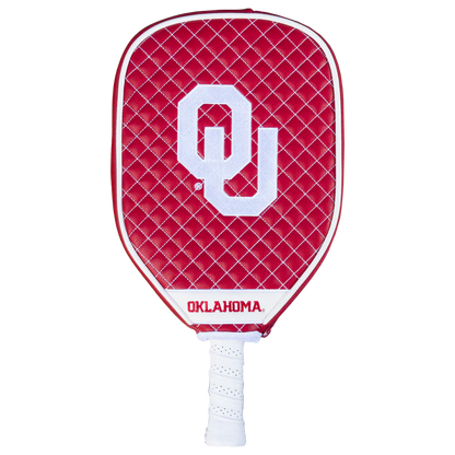 Oklahoma Sooners Premium Quilted Pickleball Paddle Cover