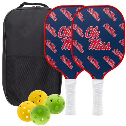 Ole Miss Rebels Pickleball Paddle Set