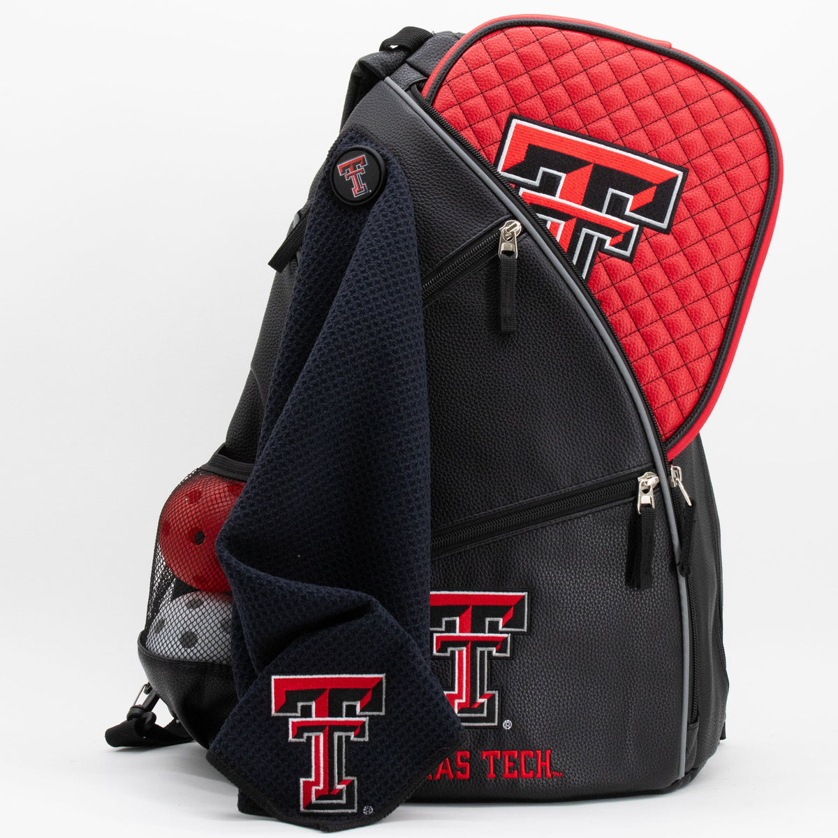 Texas Tech Red Raiders PU Leather Backpack