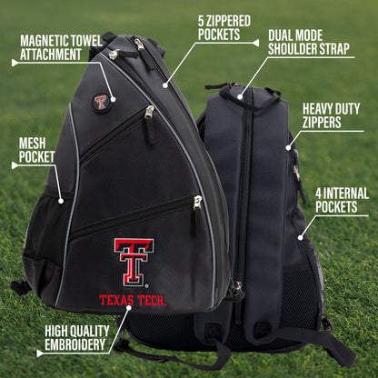 Texas Tech Red Raiders PU Leather Backpack